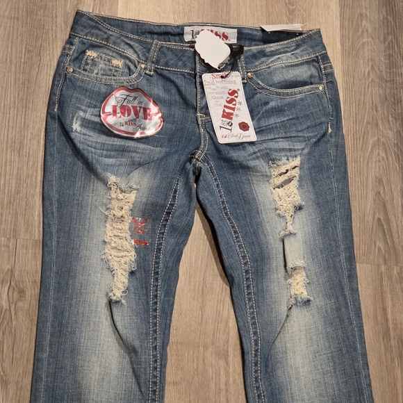 1st Kiss Size 7 Denim Crop Jeans - Picture 2 of 6